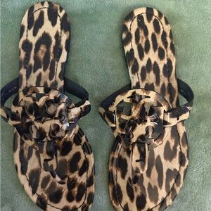 Tory Burch Leopard Pattern Sandals